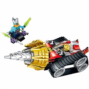 Конструктор – Земляной бур, с фигурками и аксессуарами, 171 деталь, собран (Enlighten Brick, BRICK2208 (С))